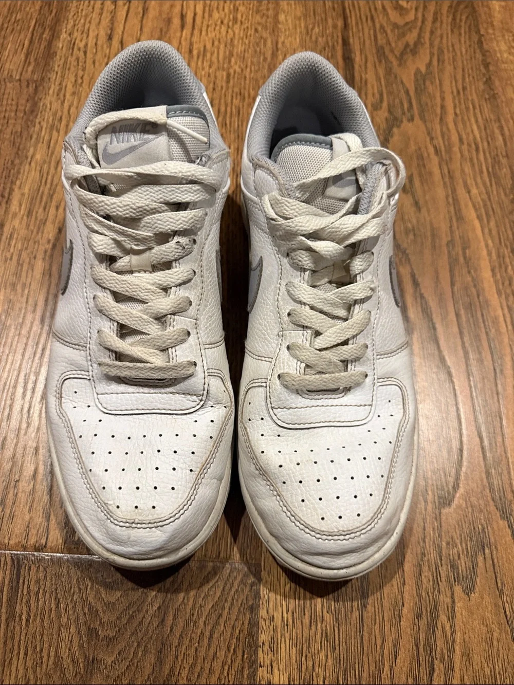 Nike Big Low White/Wolf Grey   Low-Top Sneakers